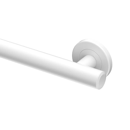 Gatco Latitude II 18" Stainless Steel ADA Compliant Grab Bar, Matte White 852W