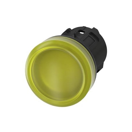Siemens Indicator light, 22 mm, round, plastic, yellow, lens, smooth 3SU1001-6AA30-0AA0-ZY10