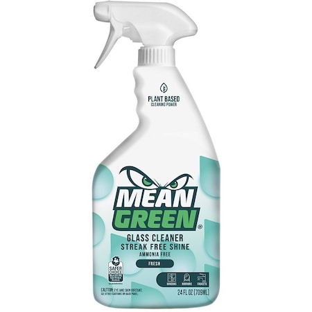 Mean Green Glass Cleaner, 24 oz, Liquid, Fresh 394170