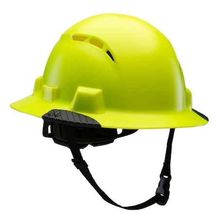 Lift Safety IDAX Full Brim - Vented (Hi-Viz Yellow) - ANSI-C, TYPE 1 HIDV-24HV