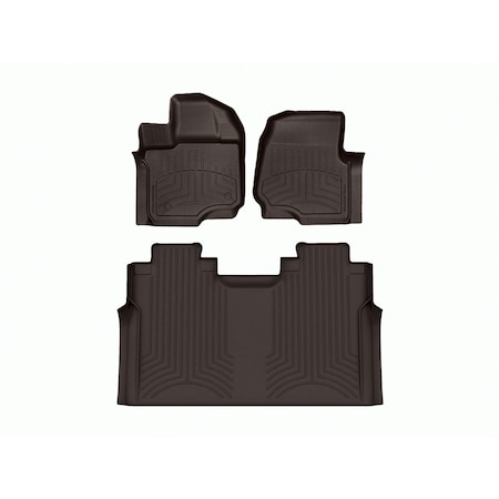 Weathertech Cocoa, Front and Rear FloorLiner HP 47697-1-4IM