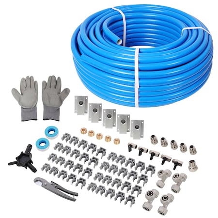 Wrightmaster 3/4in. x 200ft Air Compressor Piping, High Quality PEX-AL-PEX Tubing, Air Hose Kit Air Compressor Ac ZR-220509