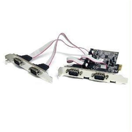 Dynamicfunction Startech  4 Port Native Pci Express Rs232 Serial Adapter Card With 16550 Uart DY689134
