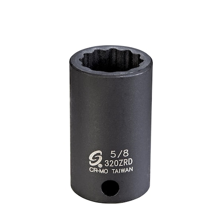 Sunex 3/8 in Drive 5/8 in 12Pt Semi-Deep Impact Socket 320ZRD