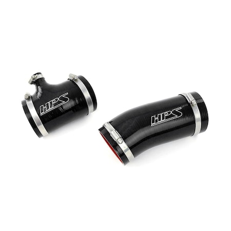 Hps Performance High Temp Reinforced Silicone Air Intake Hose Kit, Black,  57-2104-BLK