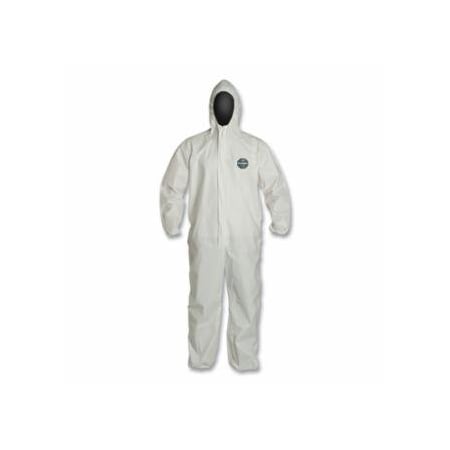 Dupont ProShield NexGen Coveralls with Attached Hood, White, Medium 251-NG127S-NP-M