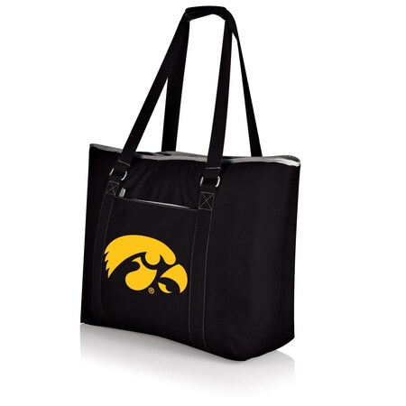 Picnic Time Family Of Brands NCAA Iowa Hawkeyes Tahoe XL Tote Cooler Bag - Soft Cooler Bag - Picnic Cooler, Black 598-00-175-224-0