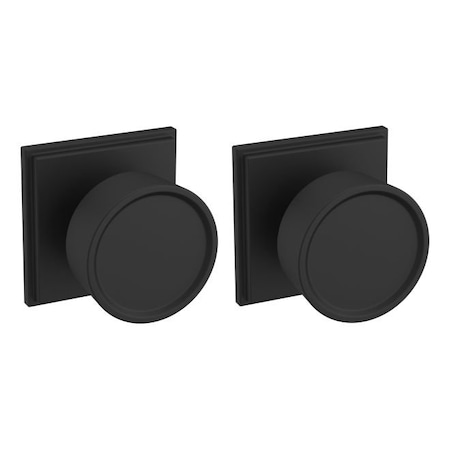 Baldwin Residential Door Knobs Passage Reversible Satin Black K008190PASS
