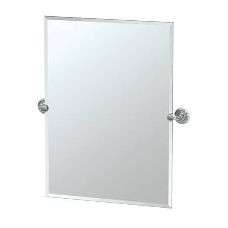 Gatco Designer II 31.5" Frameless Rectangle Mirror, Chrome 5079S