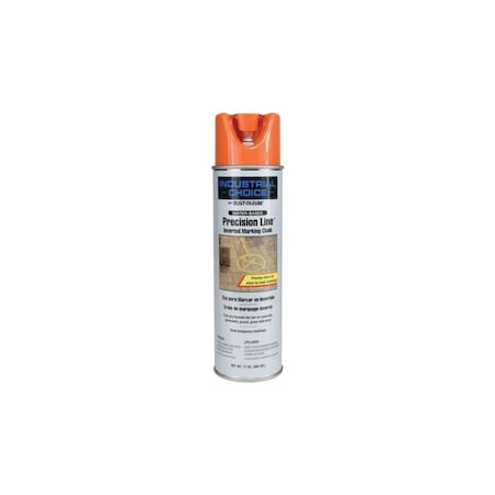 Rust-Oleum Inverted Marking Chalk - Apwa Orange, 17 Oz, 12PK 205233