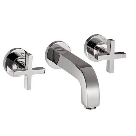 Axor Citterio Wall-Mounted Widespread Faucet with Cross Handles, 1.2 GPM in Chrome 39143001