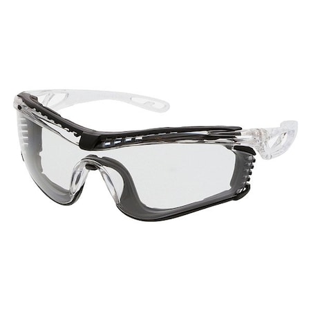 Mcr Safety Checklite (CL5), Safety Glasses, UV-AF Anti-Fog, Polycarbonate Lens, Clear Frame, Frameless, 1 PR CL510AF