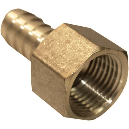 Westlake Pipe & Fittings 1/2'' FPTx1/2'' Brass Hose Barb Adapter 17-7651