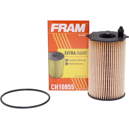 Fram Extra Guard 10K Mile Change Automotive Replacement Interval Cartridge Engine Oil Filter, 6PK CH10855