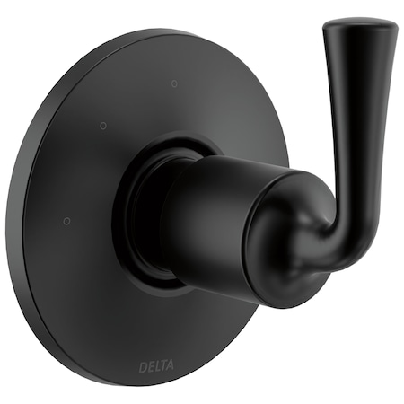 Delta Kayra 3-Setting 2-Port Diverter Trim In Matte Black T11833-BL