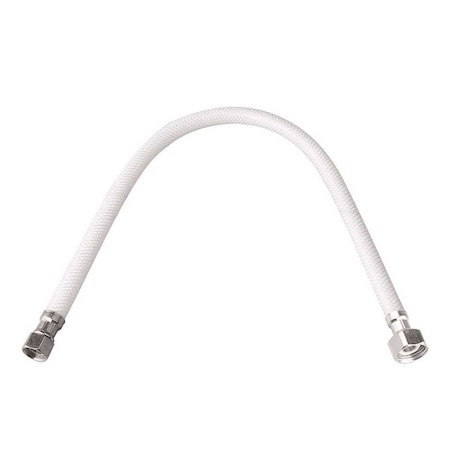 Durapro 3/8 in. Flare x 1/2 in. FIP x 20 in. Vinyl Faucet Supply Line White 157712