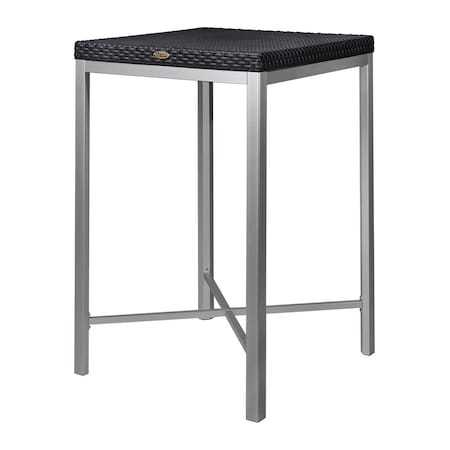 Lagoon Russ Rattan Style Bar Table with Aluminum Legs 7022K3-B2LGS