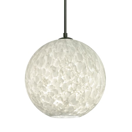 Besa Lighting Besa Coco 8 Pendant, Carrera, Black Finish, 1x 9W LED 1JT-COCO819-LED-BK