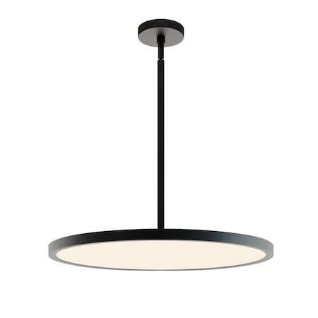 Afx Edge Round, LED Pendant, 24"W, 120-277V, 2700K/3000K/3500K/4000K/5000K Adj. Color Temp, Black EGRP24LAJUDBK