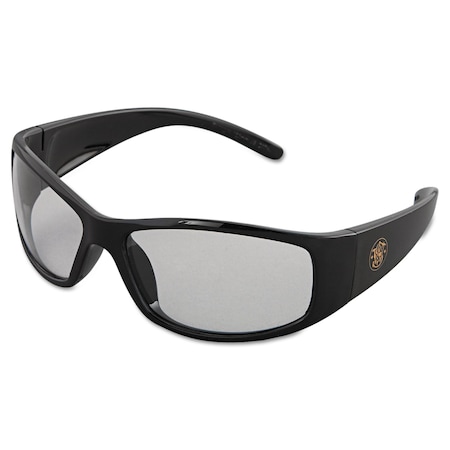 Smith & Wesson Safety Glasses, Anti-Fog & Anti-Scratch, Clear Lens, Black Frame, Half-Frame 21302