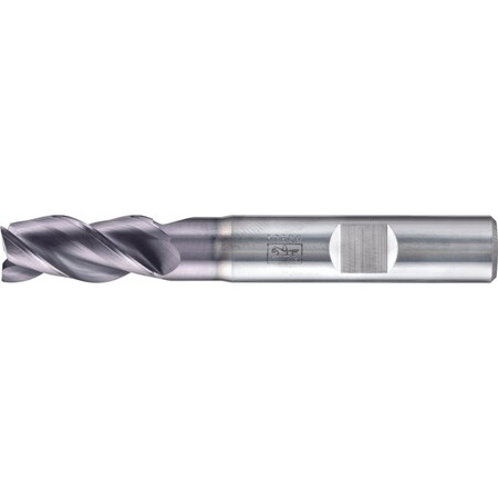 Pferd PFERD Chamfered End Mill, 3 flutes, 3/8'' Dia, 3/4'' APMX, 2-1/2'' OAL, Weldon shank 23003034