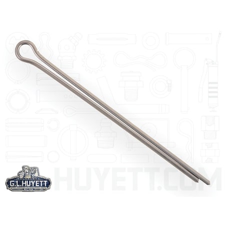 Huyett Cotter Pin, 316 Stainless Steel, 0.125 in Dia x 2.500 in Effective Length CPS16-125-2500