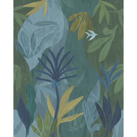 York Wallcoverings Chambord Gardens Ultramarine Wall Mural ZM2849M