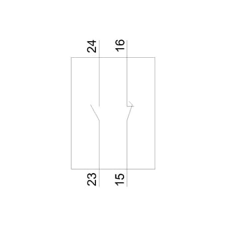 Siemens accessories: contact block 1 NO+1 NC replacement for momentary-contact foot 3SE3982-7J