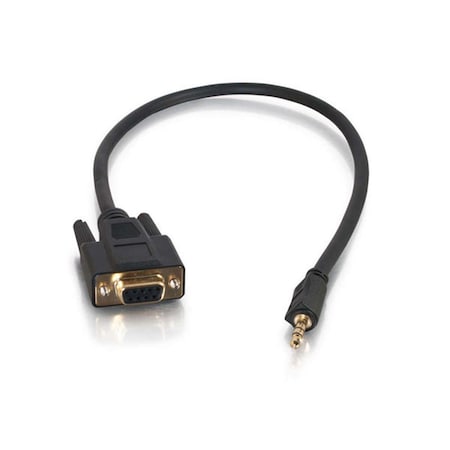 Fasttrack 1.5 ft. Velocity DB9 Female to 3.5 mm Male Adapter Cable, Black FA892809