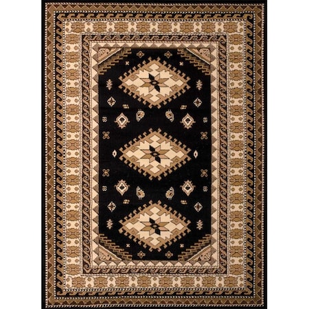 United Weavers 1 ft. 11 in. x 3 ft. 3 in. Dallas Tres Accent Rug, Black 851 10270 24