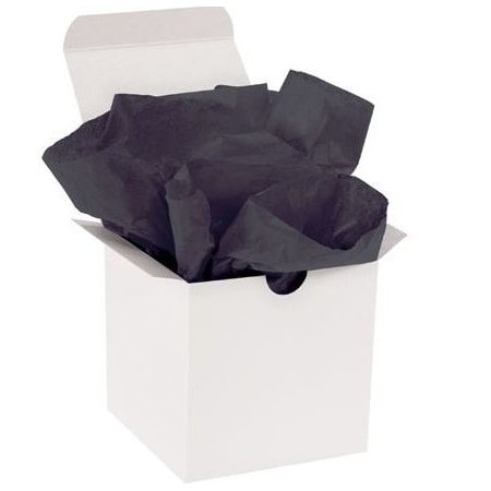 Bubblefast 960 15 x 20'' Black Gift Grade Tissue Paper BFT1520D