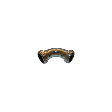 Larsen Supply Co. Slip Joint Elbow, 1-1/4-In., Chrome Plated Brass, 90 Degrees 712649