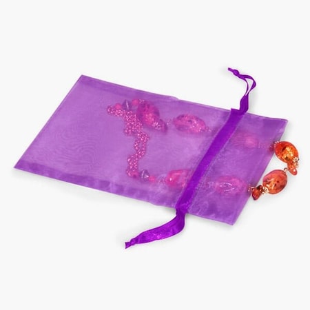 Nashville Wraps Purple Organza Favor Bags, 5x7, 10PK B95243