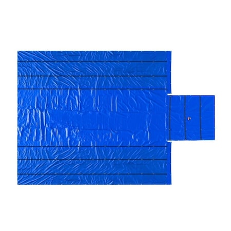 Mytee Products Blue Airbag/Parachute Ultra Light Lumber Tarp 24ft x 27ft 8ft Drop - 14 Oz Vinyl LT-AB-BLUE