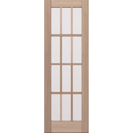 Doornmore G112, 33.75" x 98" ( 32" Door) Right Hand, Mahogany SDL 12 Lite Exterior Door G112-SW-3296_1_RI
