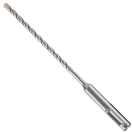 Bosch Bulldog Hammer Drill Bit, 3/16"Dia, 6"OAL, Standard Flute, 4-Flute, 13/32"Dia Shank, SDS-Plus Shank HC4C2001