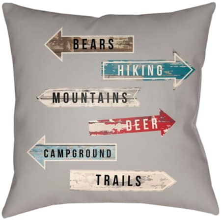 Artistic Weavers Lodge Cabin Compass Poly Filled Pillow - 26 x 26 in. LGCB2067-2626