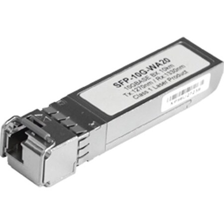 Antaira 10G SFP+ Transceiver, WDM-A, Single-Mode 20km / LC / TX: 1270nm RX: 1330n SFP-10G-WA20-TAA