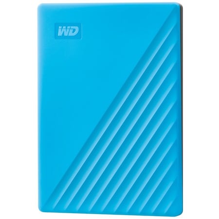 Western Digital WD My Passport WDBYVG0010BBL-WESN 1 TB Portable Hard Drive - External - Sky WDBYVG0010BBL-WESN