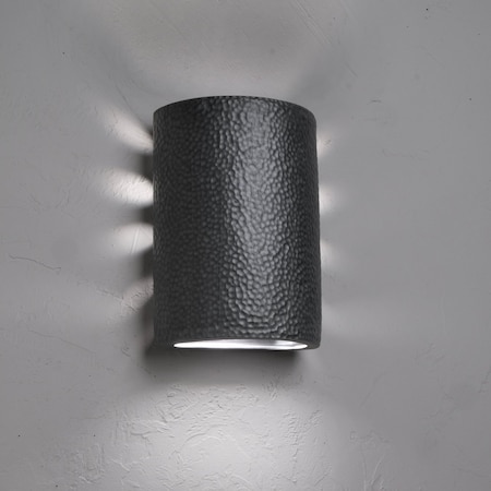 Luxury Lighting Hammerman 10.5 in Tall Ceramic Outdoor Wall Light, Rubbed Pewter Paint Finish, 2PK (2) HM410-APew-ud-7