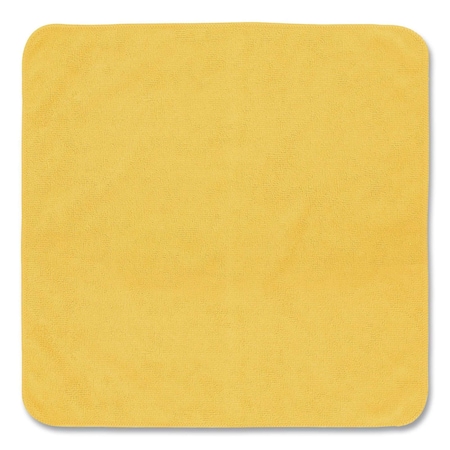 Rubbermaid Commercial Light Commercial Microfiber Cleaning Cloths, 12 x 12, Yellow, PK24 1820580