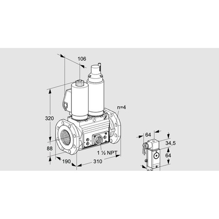 Honeywell Kromschroder VCS7T80A05NLQSLE/PPVP/3-P4 KS88204254