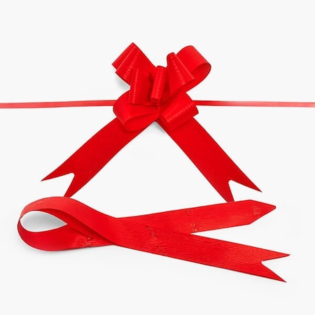 Nashville Wraps 4 Red Textured Poly Butterfly Pull Bows, 25PK 14TRE