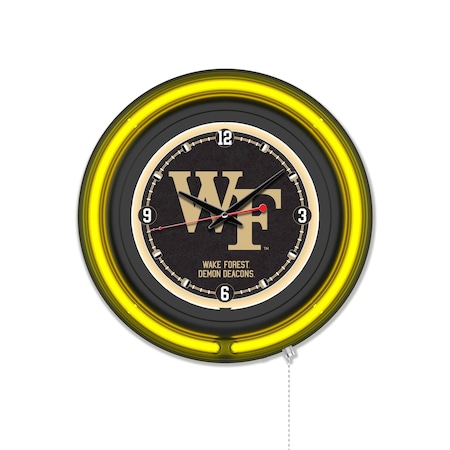 Holland Bar Stool Wake Forest University 15 Double Neon Wall Clock Clk15BK