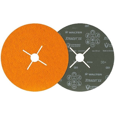 Walter Flap Discs, 5" dia., PK10 15I501