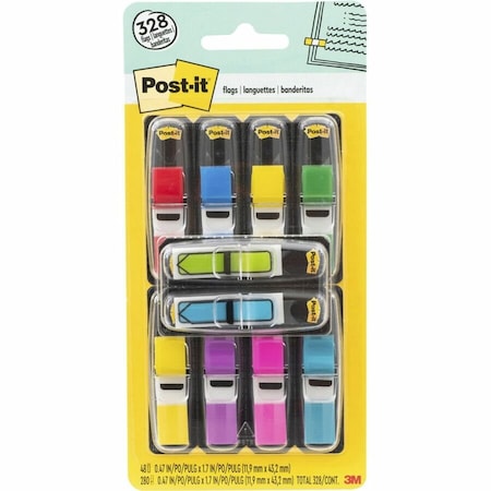 Post-It Sticky Flags, 1/2x1-3/4 In, Assorted, PK10 683-VAD1