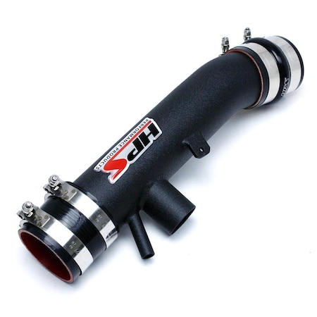 Hps Performance Post MAF Air Intake Aluminum Tube, Black, 27-559WB
