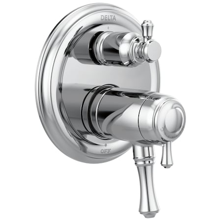 Delta Cassidy Traditional 2-Handle TempAssure 17T Series Valve Trim with 3-Setting Integrated Diverter T27T897