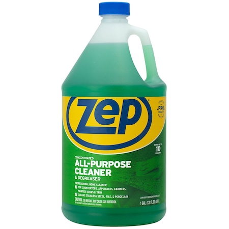 Zep Cleaner/Degreaser, 1 Gal Bottle, Liquid, Green, 4 PK ZU0567128