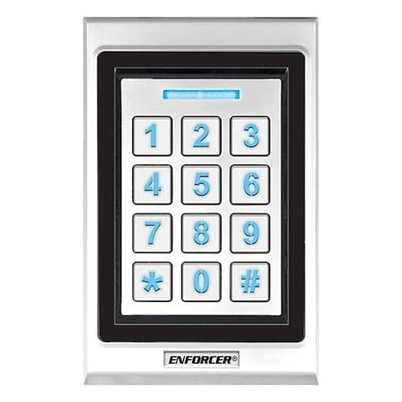 Seco-Larm Keypad, 3 1/8" H, 4 13/16" W, Gray SK-B141-PQ